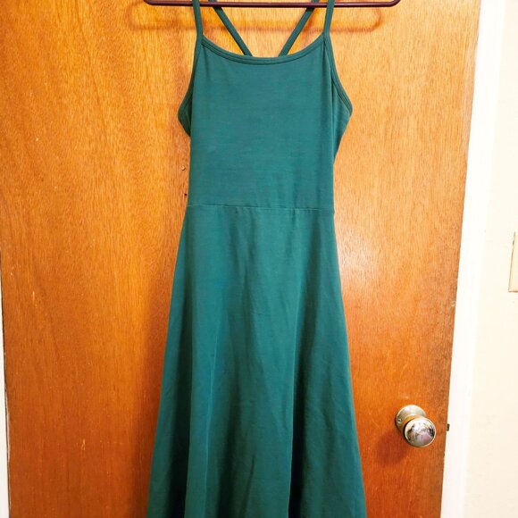 Teal Pact Fit and Flare Midi Dress - Picture 1 of 3